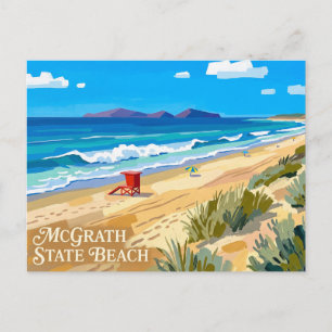Carte Postale Plage d'État de McGrath, Californie