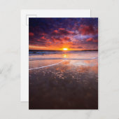 Carte Postale Plage D'État De Ventura Au Coucher Du Soleil (Devant / Derrière)