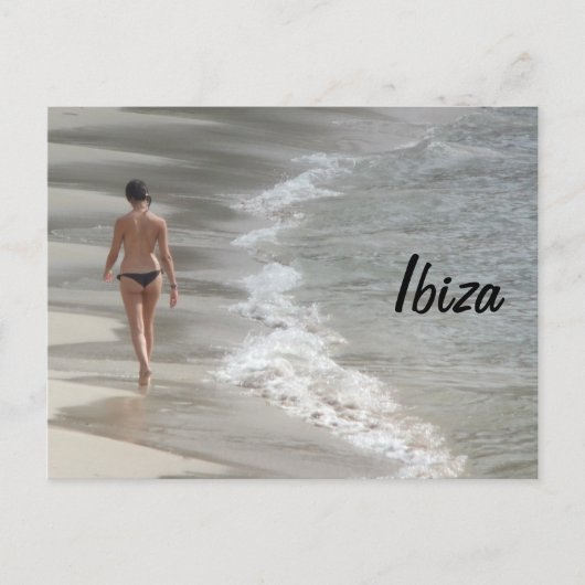 Carte Postale Plage d'Ibiza (Devant)
