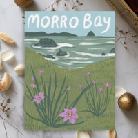 Plage d'illustration Morro Bay Central California 