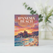 Carte Postale Plage d'Ipanema Brésil (Debout devant)