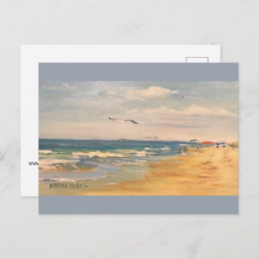 Carte Postale Plage d'Ocracoke (Devant / Derrière)