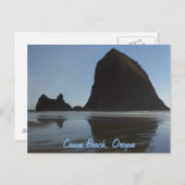 Carte Postale Plage du canon de la côte de l'Oregon (Devant / Derrière)