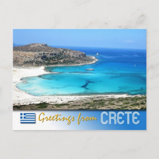 Carte Postale Plage du lagon de Balos, Crète, Grèce (Devant)