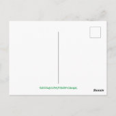 Carte Postale Plage du Paradis tropical (Dos)