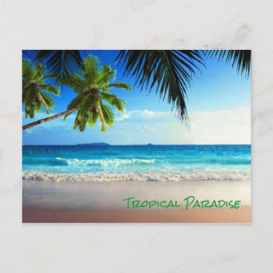 Carte Postale Plage du Paradis tropical
