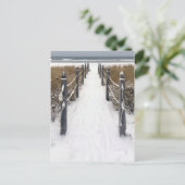 Carte Postale plage du vieux verger hiver (Debout devant)