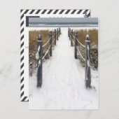 Carte Postale plage du vieux verger hiver (Devant / Derrière)