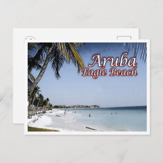 Carte Postale Plage Eagle - Aruba - (Devant / Derrière)