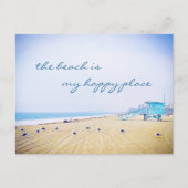 Carte Postale Plage Est Mon Heureux Lieu Script Vacances Califor (Devant)