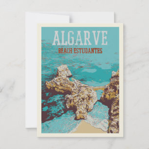 Carte Postale Plage Estudantes, Lagos Algarve Portugal - Unique