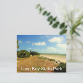 Carte Postale Plage et jardins, Long Key State Park, Floride (Debout devant)