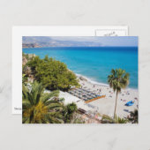 Carte Postale Plage et mer à Nerja (Devant / Derrière)