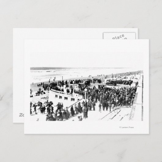 Carte Postale Plage et promenade en bord de mer Photographie 2 (Devant / Derrière)