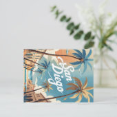 Carte Postale Plage et ville de San Diego (Debout devant)