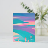 Carte Postale Plage été (Debout devant)