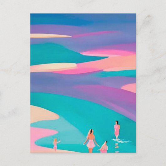 Carte Postale Plage été (Devant)