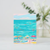 Carte Postale Plage été (Debout devant)