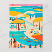 Carte Postale Plage été (Devant)