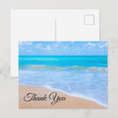 Carte Postale Plage Extraordinaire Scène tropicale Photo Merci (Devant / Derrière)