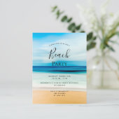 Carte Postale Plage fête été mer tropicale (Debout devant)