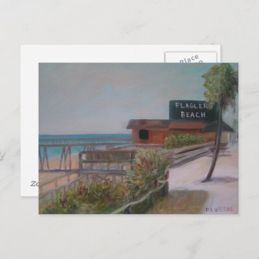 Carte postale PLAGE FLAGLER (Devant / Derrière)