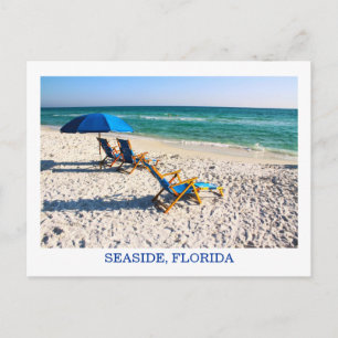 Carte Postale Plage Floride Blue Transats