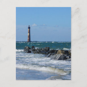 Carte Postale Plage Folly du phare de Morris