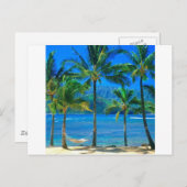 Carte Postale Plage Hammock Kauai Hawaii (Devant / Derrière)