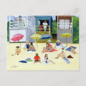 Carte Postale Plage Huts 1991 (Devant)