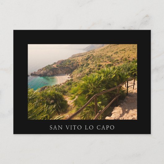 Carte Postale Plage isolée à Lo Zingaro, Sicile (Devant)