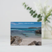 Carte Postale Plage isolée au paradis Australie (Debout devant)