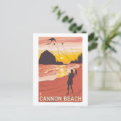 Carte Postale Plage & Kites - Plage de Cannon, Oregon (Debout devant)