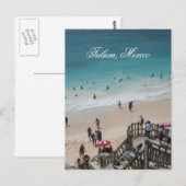 Carte Postale Plage mexicaine (Devant / Derrière)