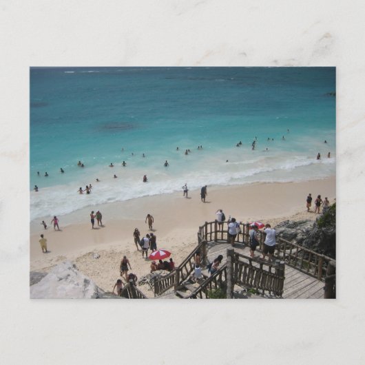 Carte Postale Plage mexicaine (Devant)