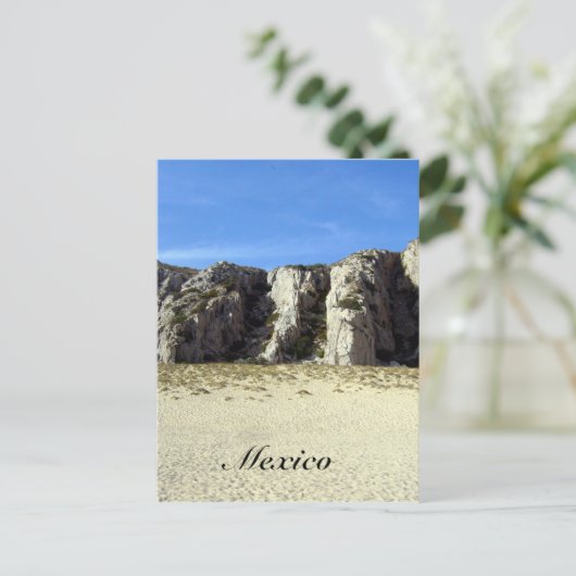 Carte Postale plage mexicaine (Debout devant)