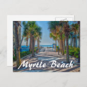 Carte Postale Plage Myrtle (Devant / Derrière)