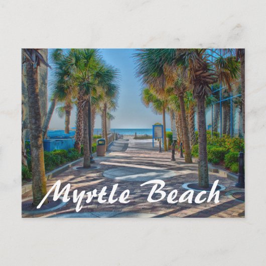 Carte Postale Plage Myrtle (Devant)