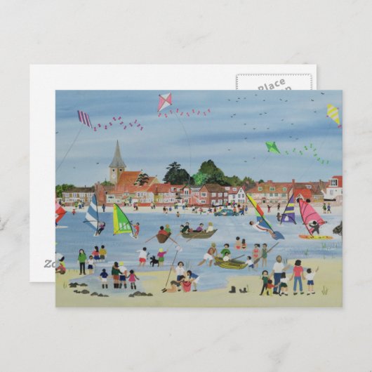 Carte Postale Plage occupée (Devant / Derrière)