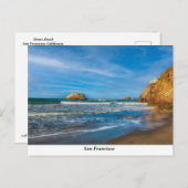 Carte Postale Plage Ocean (Devant / Derrière)