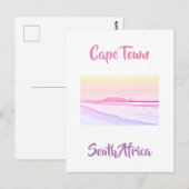 Carte Postale Plage Ocean Mountain de la Table du Cap (Devant / Derrière)