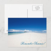 Carte Postale Plage océanique parfaite (Devant / Derrière)