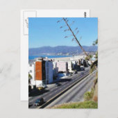 Carte Postale Plage Père Noël Monica Ocean (Devant / Derrière)