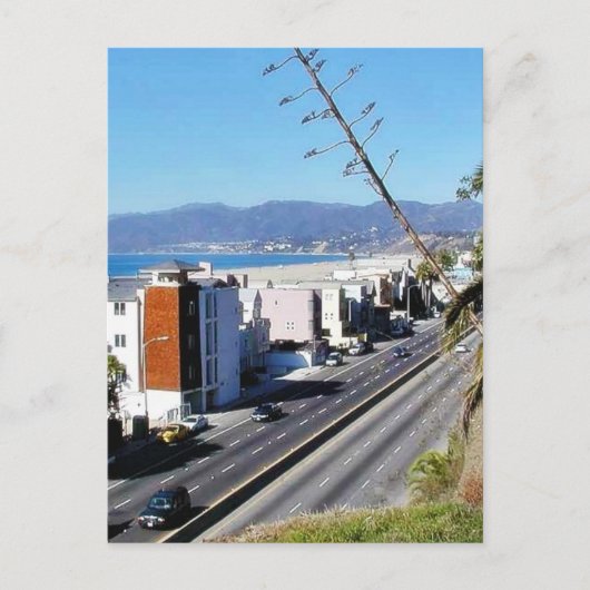 Carte Postale Plage Père Noël Monica Ocean (Devant)