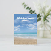 Carte Postale Plage (personnalisable) (Debout devant)