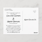 Carte Postale Plage Photo Décontracté Mariage reporté (Dos)