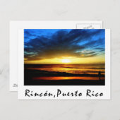 Carte Postale Plage Porto Rico de Rincon (Devant / Derrière)