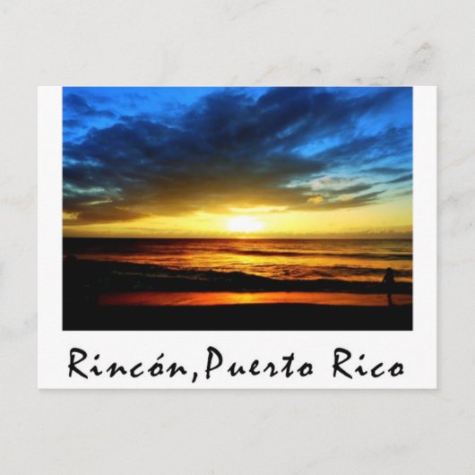 Carte Postale Plage Porto Rico de Rincon (Devant)