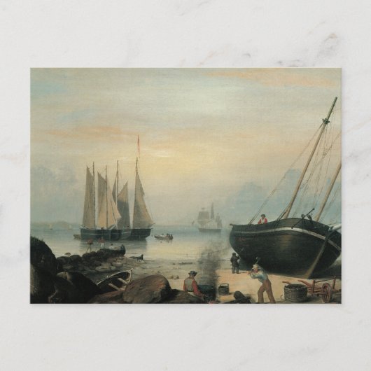 Carte Postale Plage pour réparations, Duncan's Point, Gloucester (Devant)