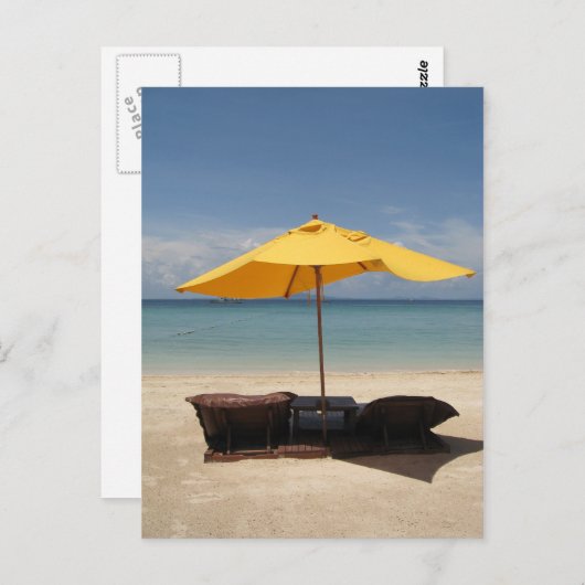 Carte Postale Plage privée (Devant / Derrière)